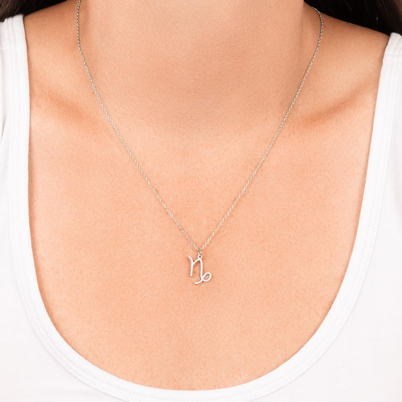 Zodiac Sign Necklace - 925 Sterling Silver Pendant Set