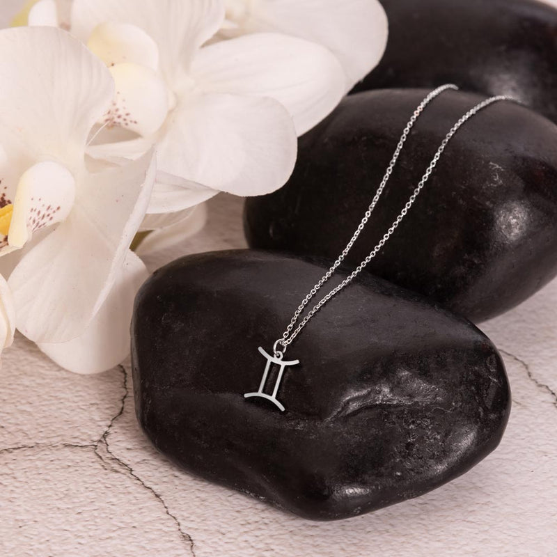 Zodiac Sign Necklace - 925 Sterling Silver Pendant Set