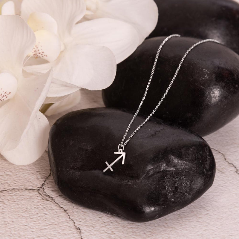 Zodiac Sign Necklace - 925 Sterling Silver Pendant Set