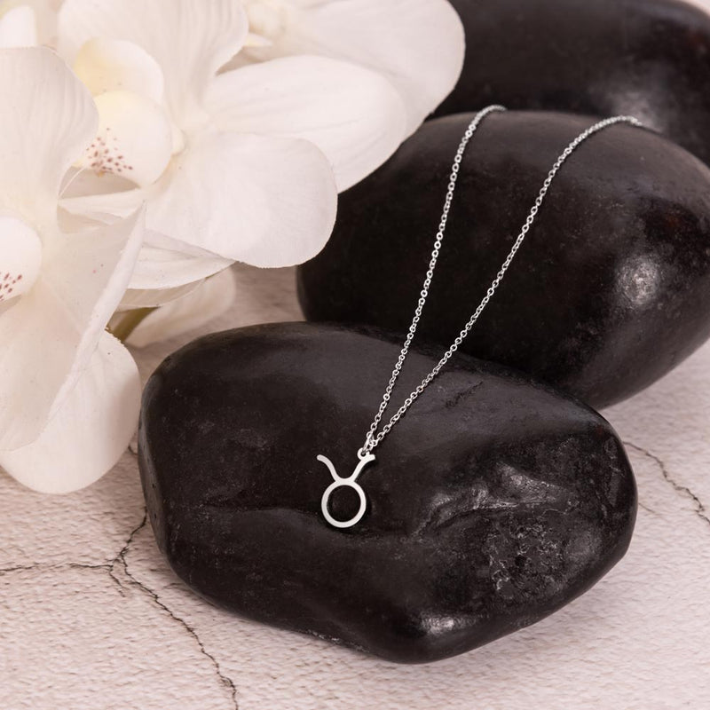Silver Taurus Zodiac Star Sign Necklace | Christin Ranger Jewellery