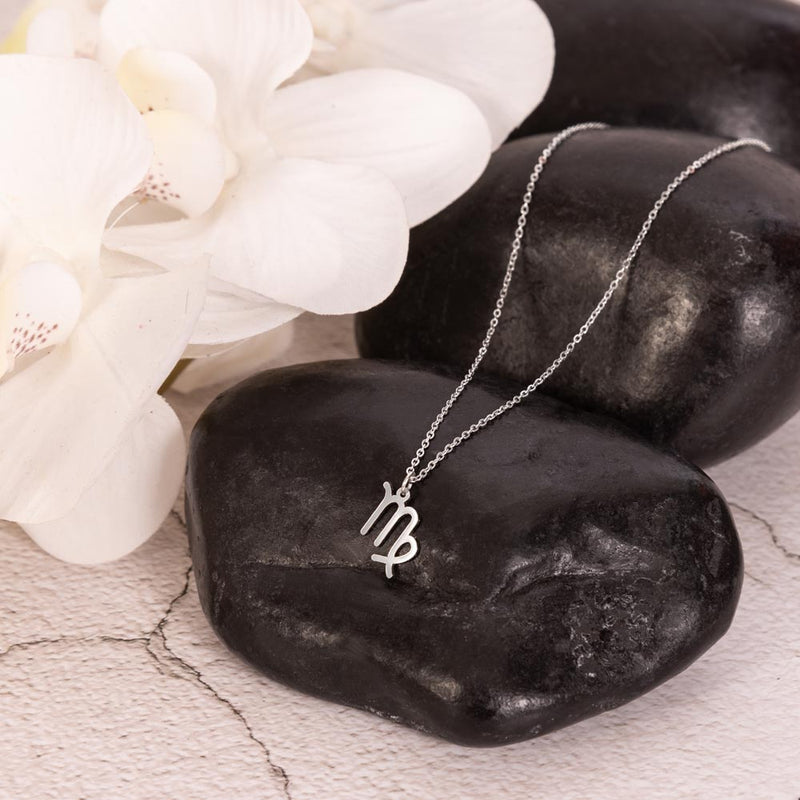 Zodiac Sign Necklace - 925 Sterling Silver Pendant Set