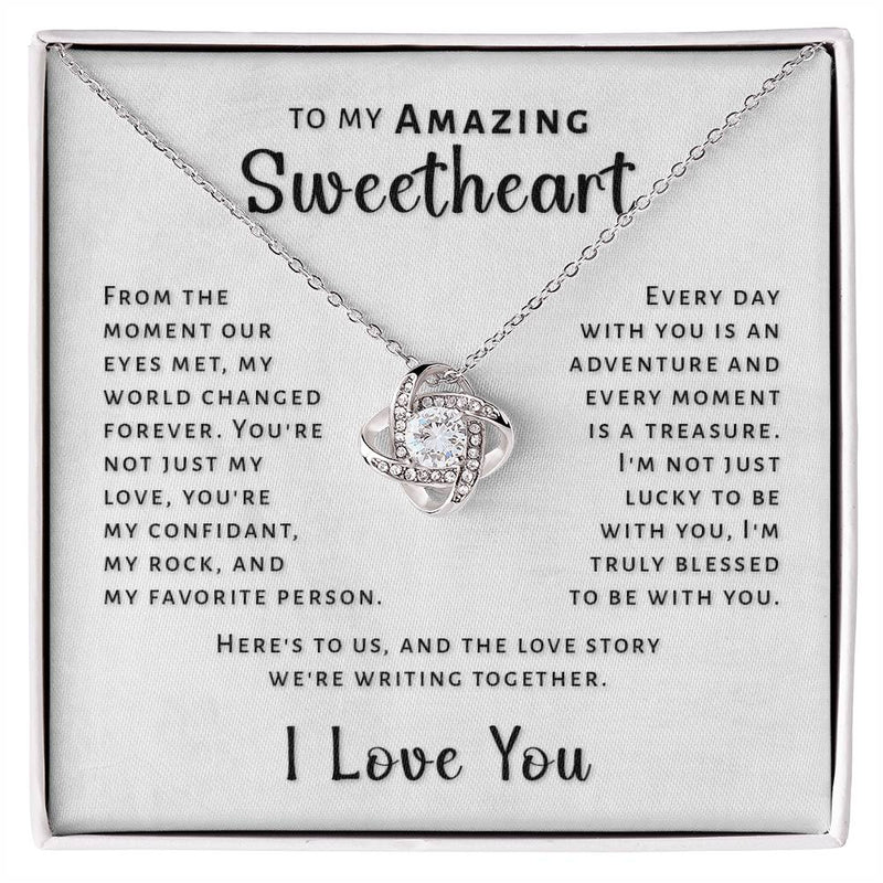 Romantic Gift 2025 For Female Partner - Pure Silver Necklace Gift Set