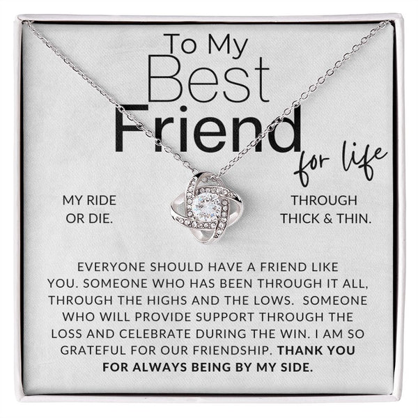 Thoughtful Gift For Female Bestfriend - Pure Silver Necklace Gift Set