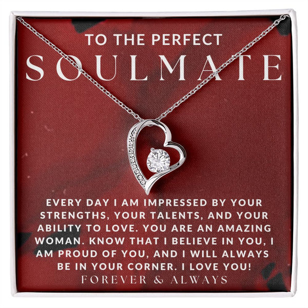 Beautiful Gift For Soulmate - Pure Silver Heart Necklace Gift Set