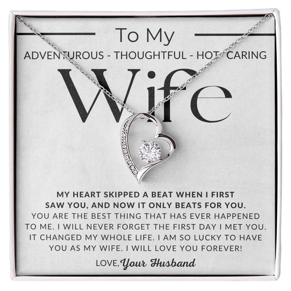 Thoughtful Gift For Wife 2025 - Pure Silver Heart Necklace Gift Set