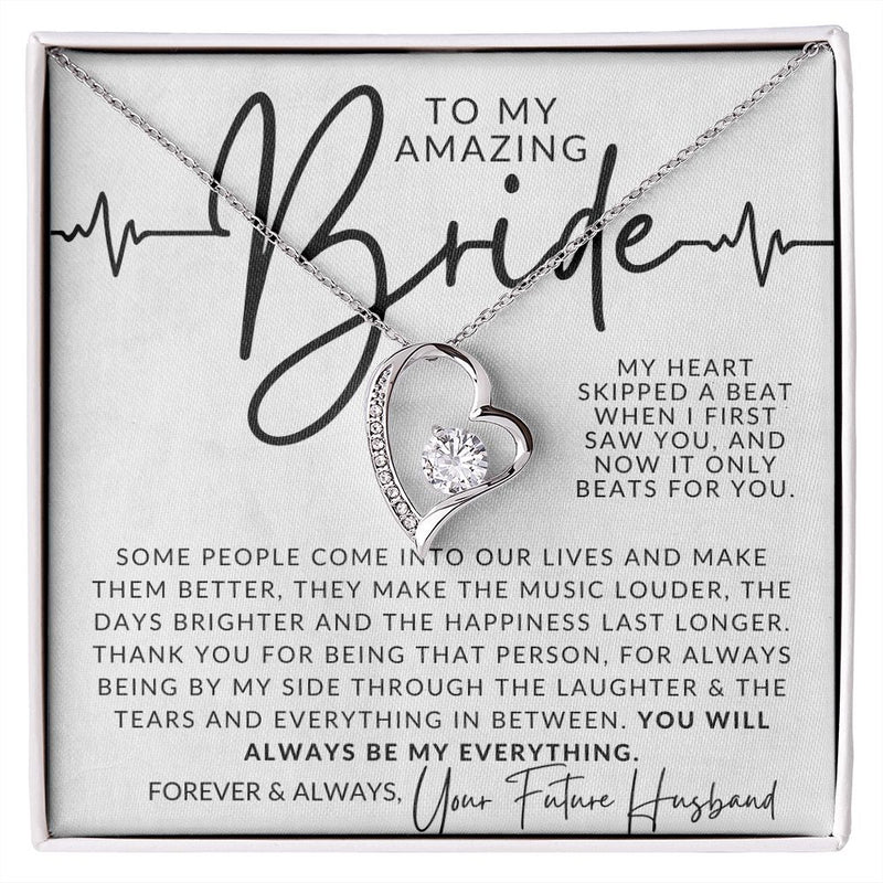Heartfelt Gift For Wife to Be 2025  - Pure Silver Heart Necklace Gift Set
