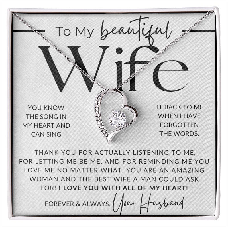 Meaningful Gift For Wife 2025 - Pure Silver Heart Necklace Gift Set