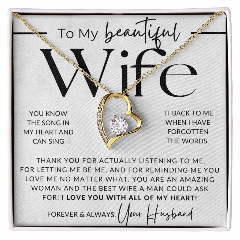 Meaningful Gift For Wife 2025 - Pure Silver Heart Necklace Gift Set