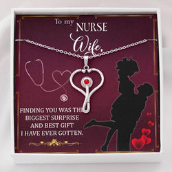 Nurse Wife Best Gift  - 925 sterling silver pendant gift set