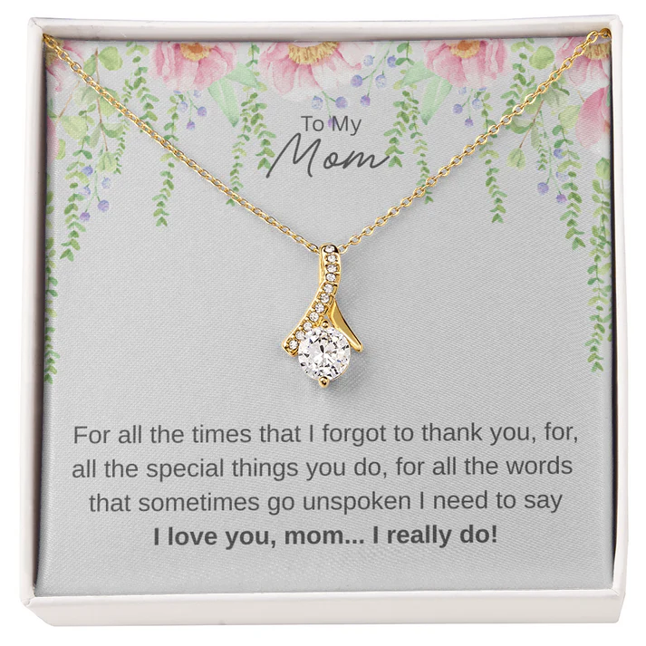 Stunning Silver Gift For Mother - Pure Silver Necklace Gift Set