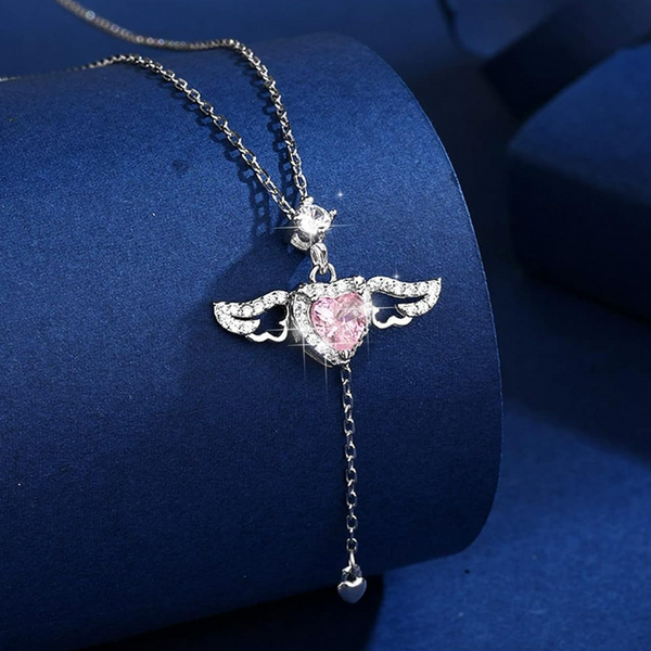 Angel Wings Dancing Necklace - Pure 925 Sterling Silver Necklace