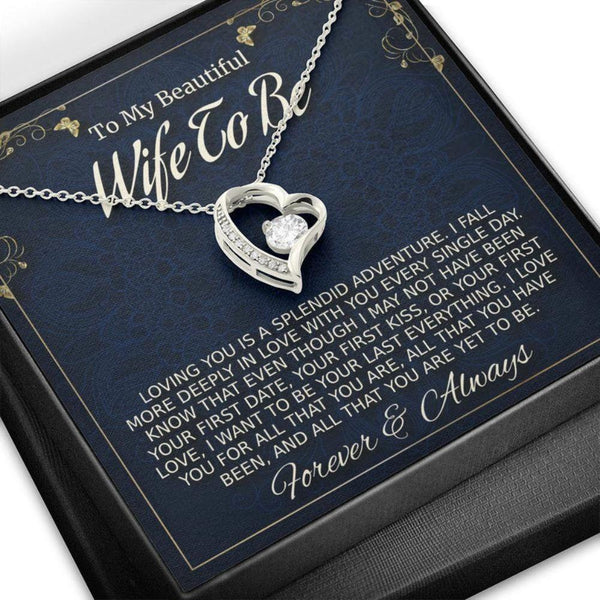 Special Heartfelt Gift For Wife to be - Pure Silver Necklace Gift Set