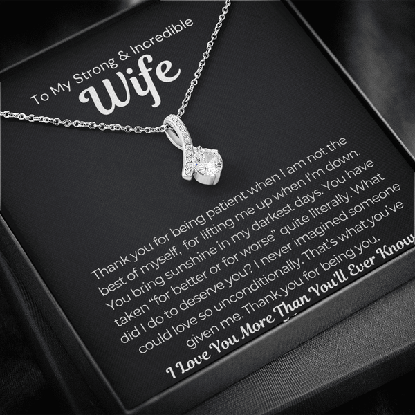 Lovely Gift For Wife 2024 - Pure Silver Necklace Gift Set