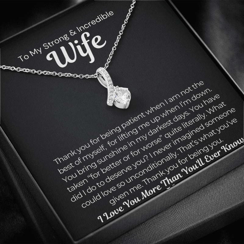 Lovely Gift For Wife 2024 - Pure Silver Necklace Gift Set