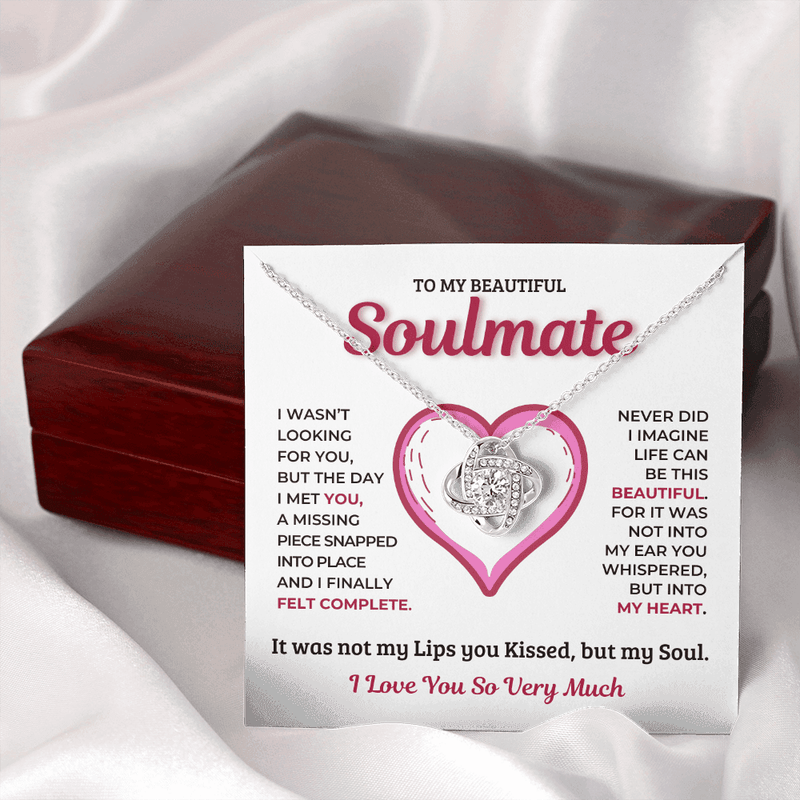 Most Lovely Gift For Soulmate - Pure Silver Necklace Gift Set