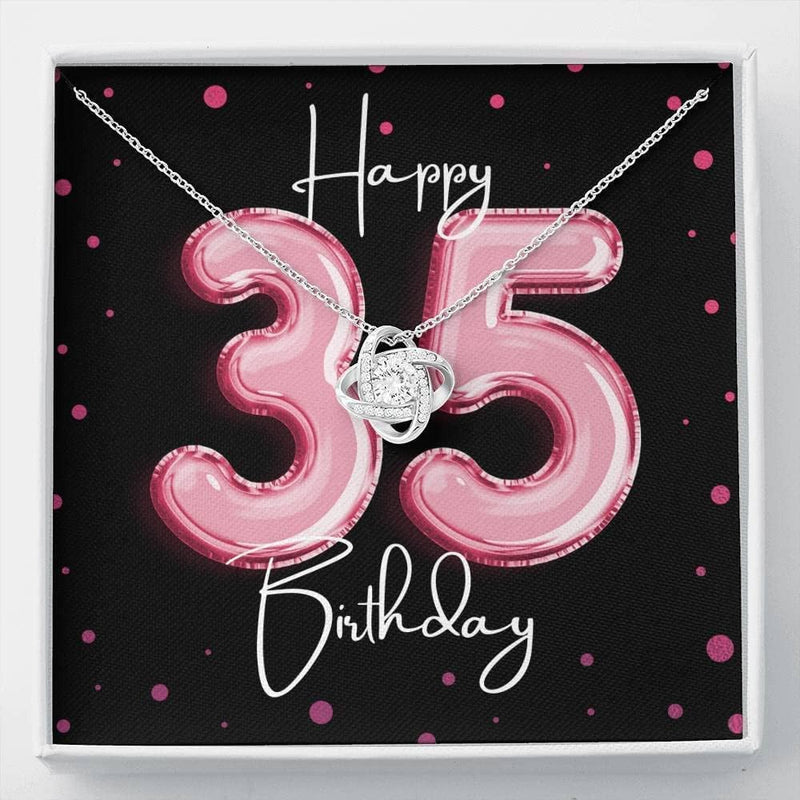 35th Birthday Gift For Her - Pure Silver Necklace Gift Set