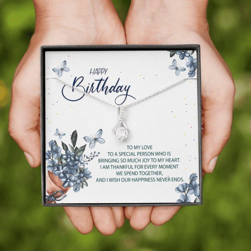 Special Birthday Gift For Female - Pure Silver Necklace Gift Set