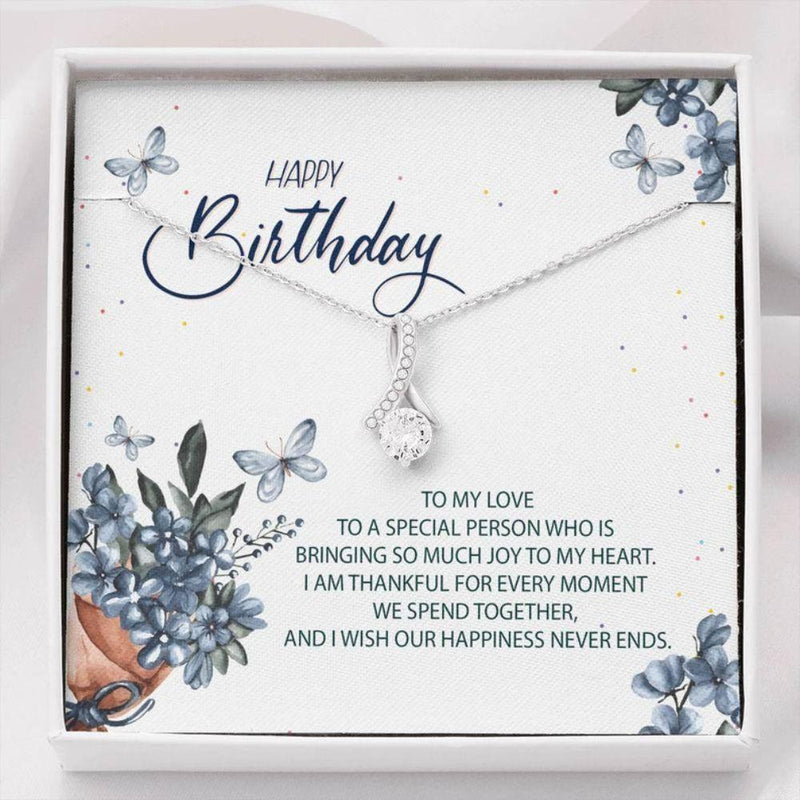 Special Birthday Gift For Female - Pure Silver Necklace Gift Set