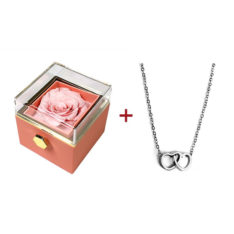Eternal Rose Geschenkdoos Met Ketting, Keepsake Infinite Rose Doos Eternal Rose Geschenkdoos Met Ketting, Keepsake Infinite Rose Doos