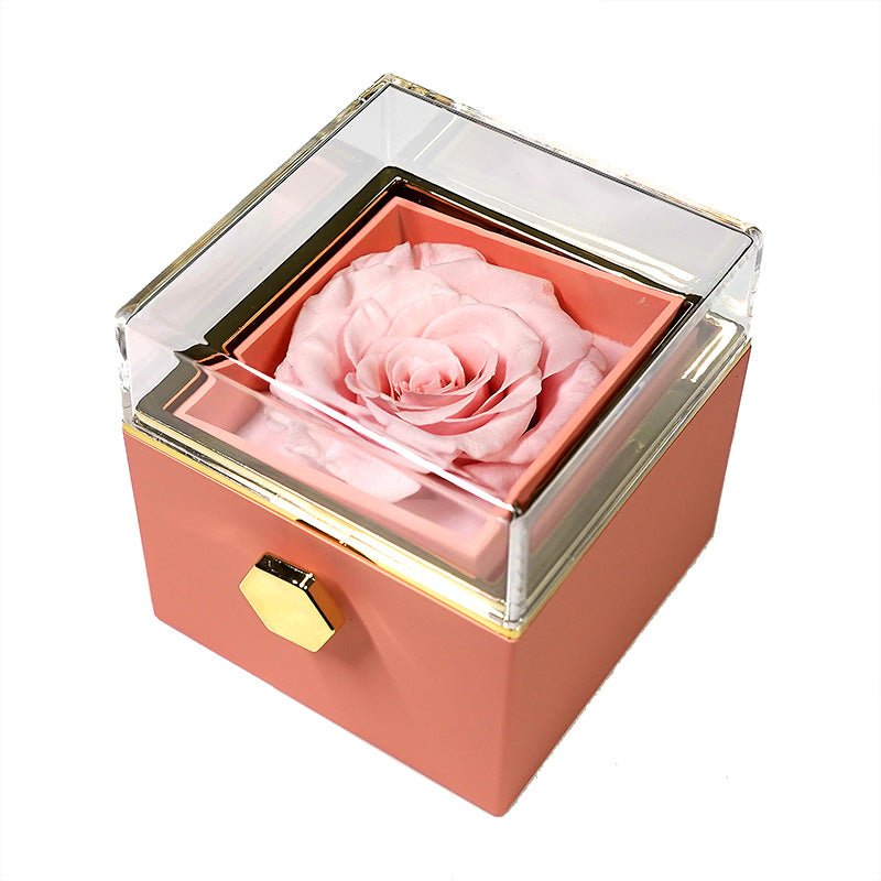Eternal Rose Box With Pure Silver Necklace Gift Set