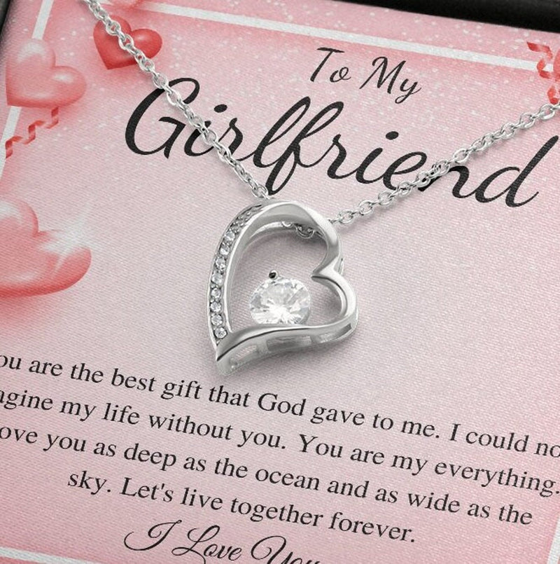 Stunning Birthday Gift For Girlfriend 2025 - Pure Silver Heart Necklace Gift Set