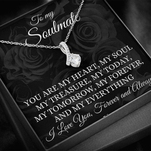 Best Gift For Female Soulmate 2024- Pure Silver Necklace Gift Set