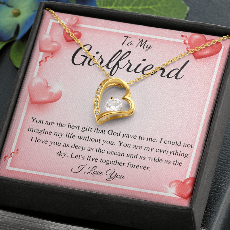 Stunning Birthday Gift For Girlfriend 2025 - Pure Silver Heart Necklace Gift Set