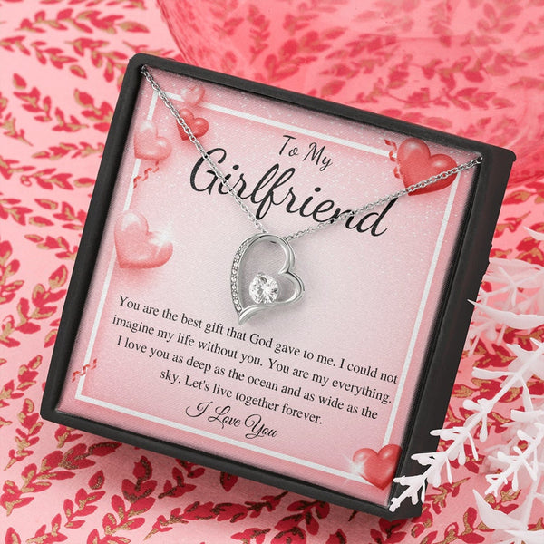 Stunning Birthday Gift For Girlfriend 2025 - Pure Silver Heart Necklace Gift Set