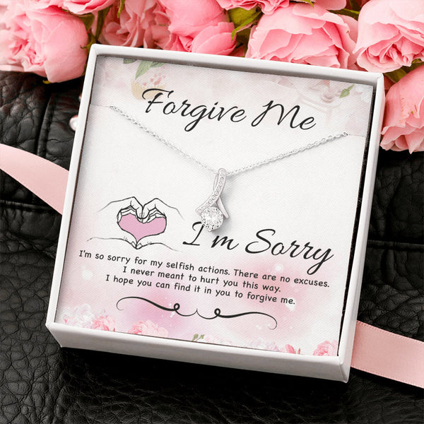 Forgiveness Gift, Sorry Gift For Wife/Girlfriend - 925 Sterling Silver Pendant