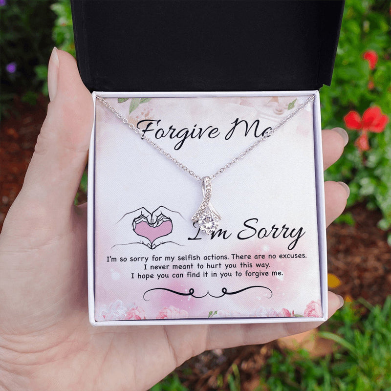 Forgiveness Gift, Sorry Gift For Wife/Girlfriend - 925 Sterling Silver Pendant