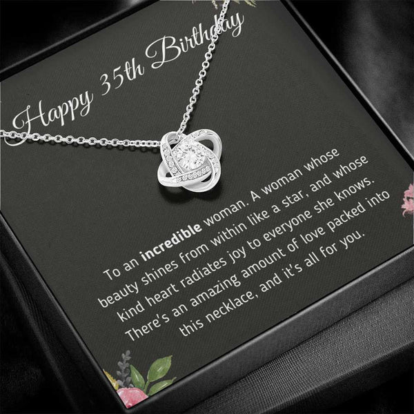 Unique 35th Birthday For Her 2024 - Pure Silver Necklace Gift Set