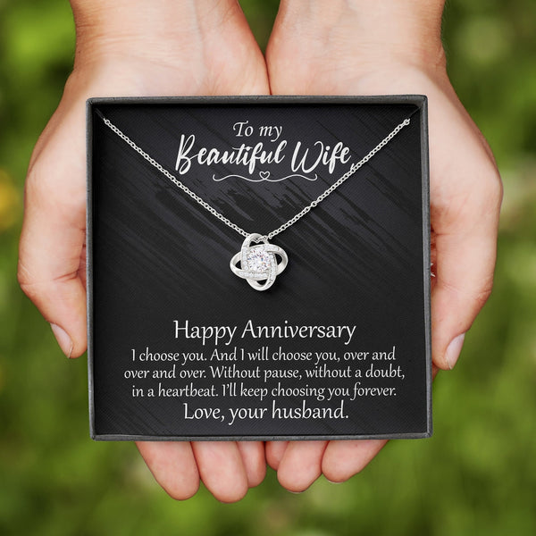 Heartfelt Anniversary Gift For Wife 2024 - Pure Silver Necklace Gift Set