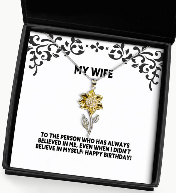Special Gift Idea For Wife - Pure Silver Sunflower Necklace Gift Set