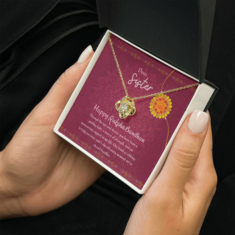 Rakhi Gift for Sister 2023, Raksha Bandhan Gift from Brother - Pure Silver Necklace Gift Set