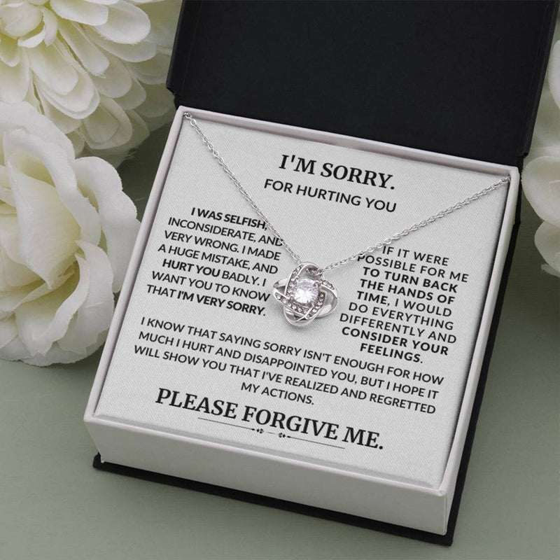 Surprise Sorry Gift for Girlfriend/Wife - Pure Silver Necklace Gift Set