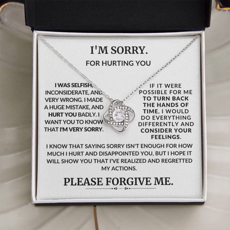 Surprise Sorry Gift for Girlfriend/Wife - Pure Silver Necklace Gift Set