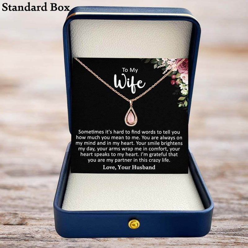 Most Unique Gift For Wife 2024 - Rose Quartz Pure Silver Necklace Gift Set