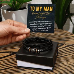Perfect Gift For Him 2025 - Handmade Woven Multi Layer Bracelet With Message Card