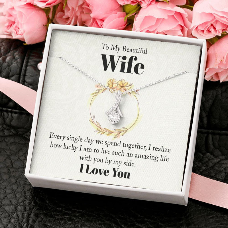 Most Special Gift For Wife 2024 - Pure Silver Necklace Gift Set