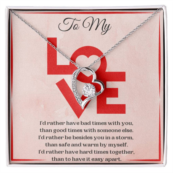 Heartfelt Gift For Female Partner - Pure Silver Necklace Gift Set