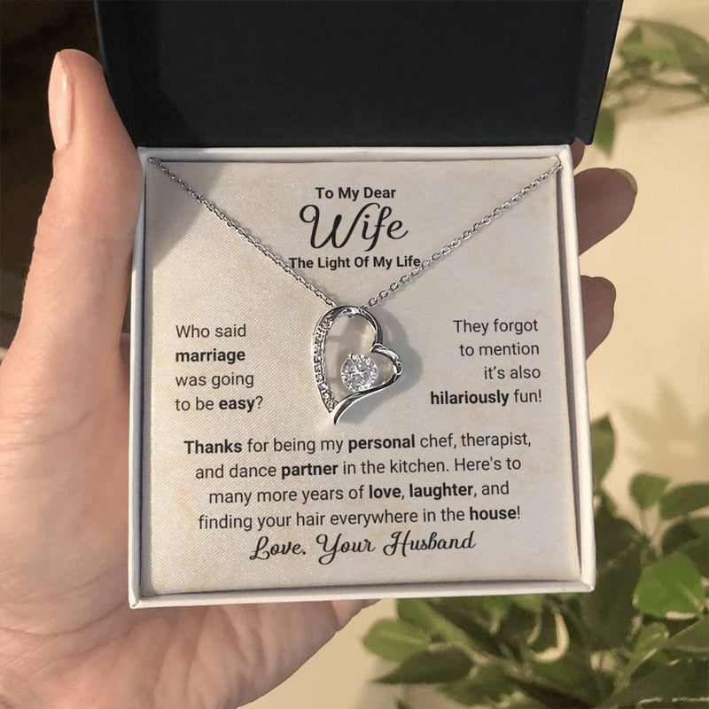 Amazing Gift For Beautiful Wife 2025 - Pure Silver Heart Necklace Gift Set