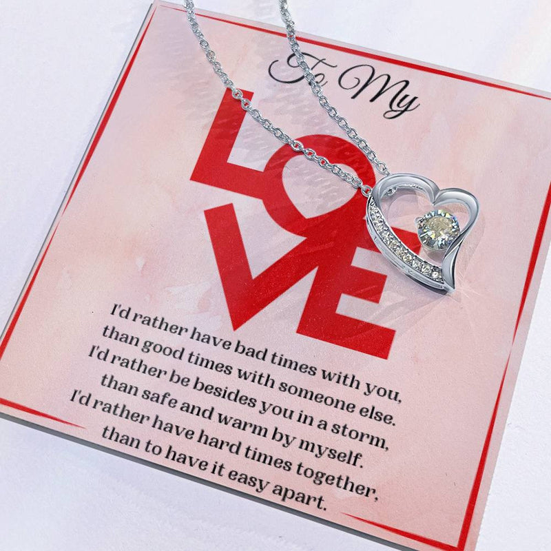 Heartfelt Gift For Female Partner - Pure Silver Necklace Gift Set