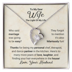 Amazing Gift For Beautiful Wife 2025 - Pure Silver Heart Necklace Gift Set