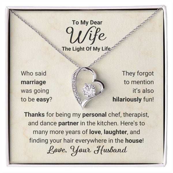 Amazing Gift For Beautiful Wife 2025 - Pure Silver Heart Necklace Gift Set