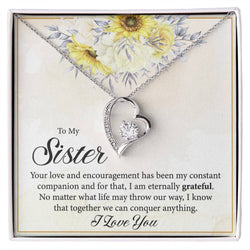 Perfect Gift For Sister 2025 - Pure Silver Interlocking Hearts Necklace Gift Set