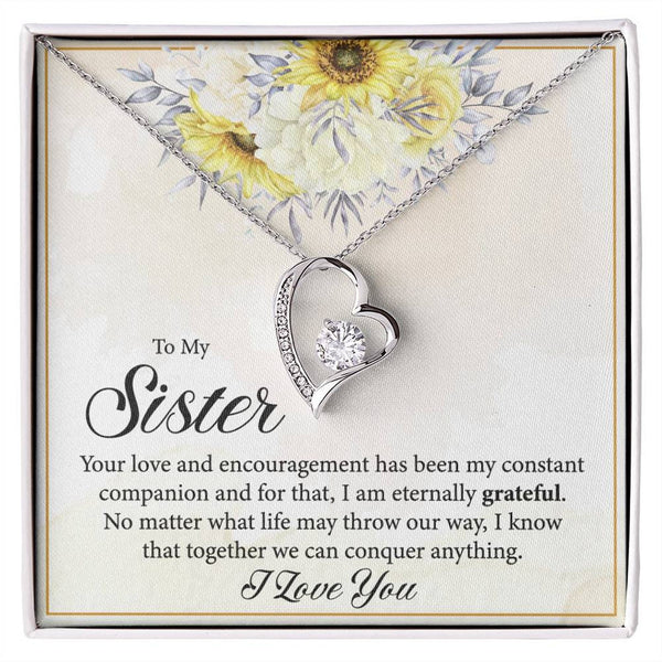 Perfect Gift For Sister 2025 - Pure Silver Interlocking Hearts Necklace Gift Set