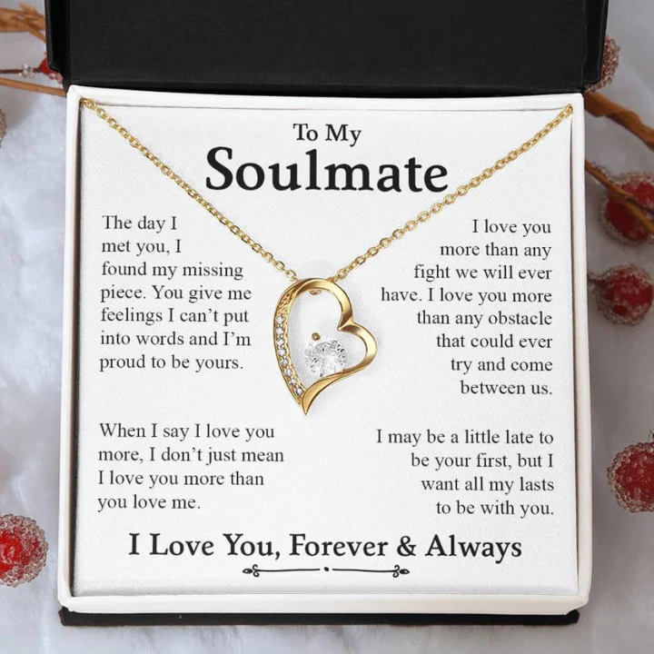 Special Gift Idea for Soulmate - Pure Silver Pendant Gift Set