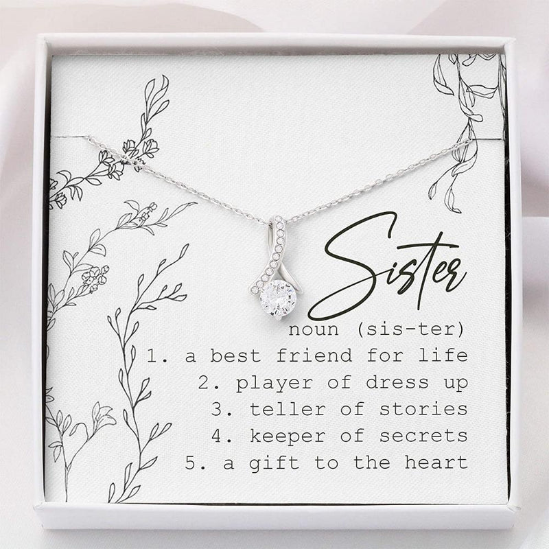 Most Meaningful Gift For Sister - Pure Silver Necklace Gift Set
