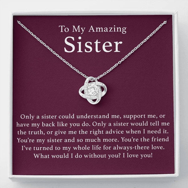Most Heartfelt Gift For Sister - Pure Silver Necklace Gift Set