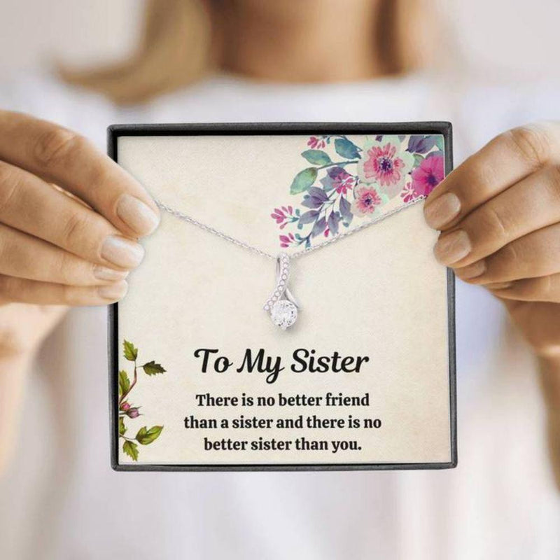 Lovely Gift For Sister 2024 - Pure Silver Necklace Gift Set